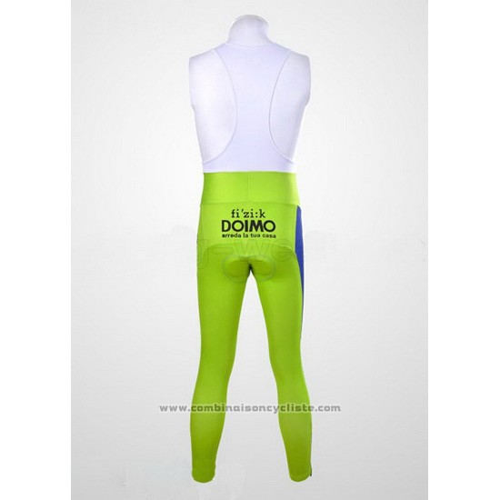 2012 Maillot Cyclisme Liquigas Cannondale Blanc et Vert Manches Longues et Cuissard
